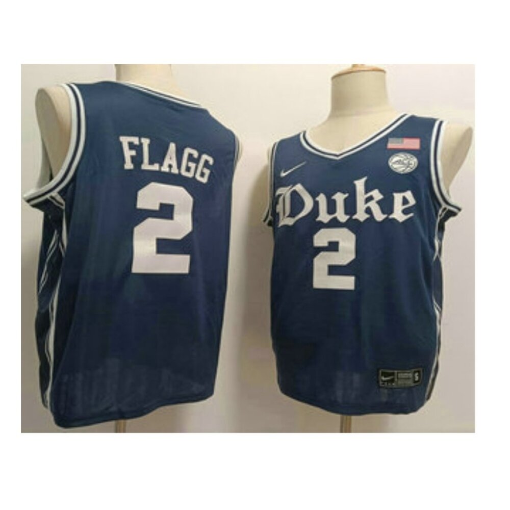 #2 Cooper Flagg Navy Jersey Stitched